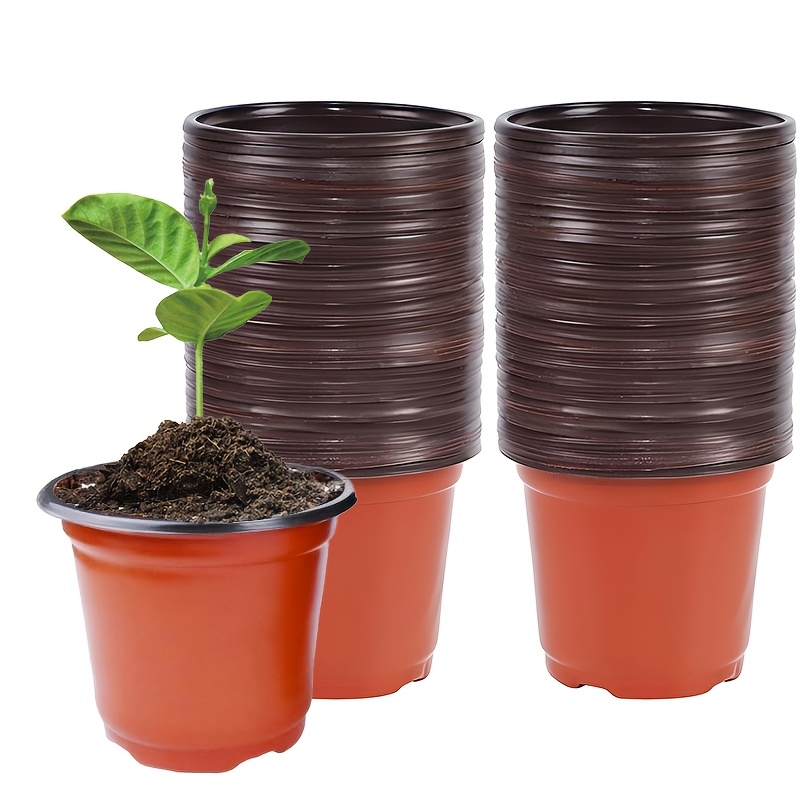 

Plastic Seedling Plant Flower Pots 60/120pcs For Flowers, Vegetables, Vine Plants Seedlings Flower Pots, Suitable For Small Garden Flower Pots, Succulents And Small Plants