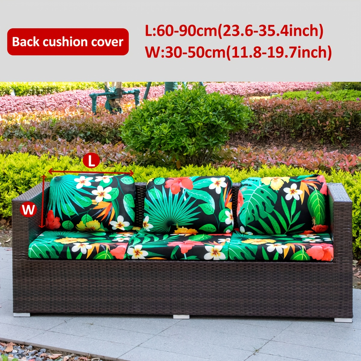 Image of A Single Piece Outdoor Printed Leaf Animal Squirrel Sofa Cushion Cover To Protect Furniture And Home Decor ( 145gsm)