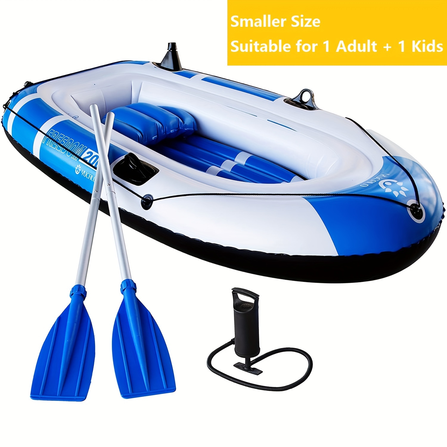 Pvc Inflatable Boat Set Boat Adults 1 2 2 3 Persons Kayak - Temu