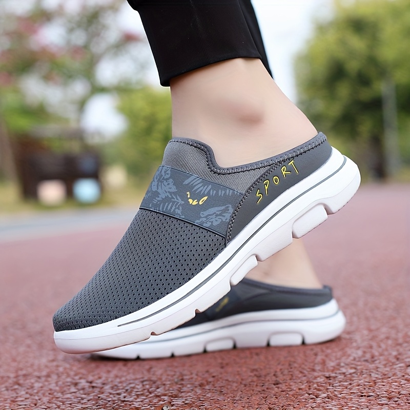 *'S Casual Slip-On Sneakers Breathable Fabric Upper, Non-Slip MD Sole,  Comfortable Wide Fit, Lightweight Design for Outdoor Daily Wear, Black wi