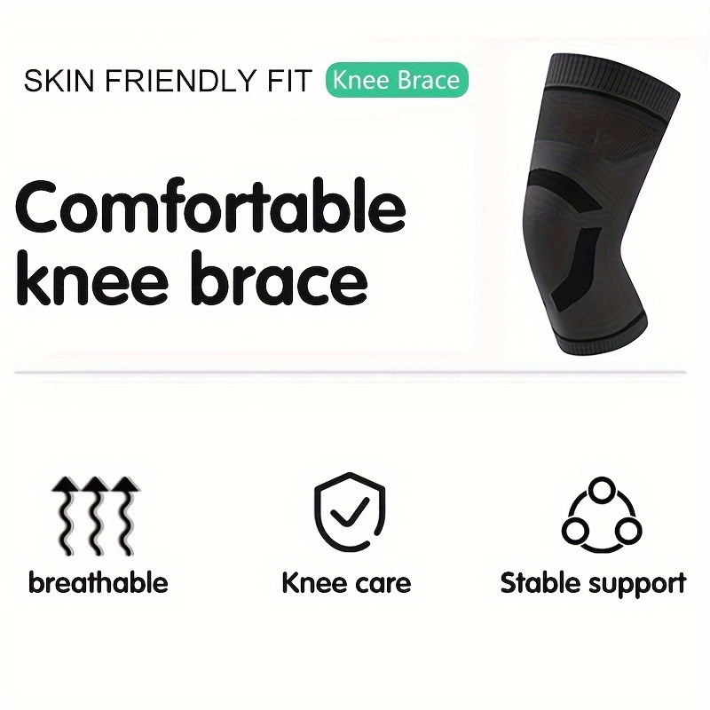 2pcs Ultra-Thin Breathable Knee Support Sleeves for Men And Women, Unisex Warm And Comfortable Compression Knee Brace, Comfortable And High Elastic Knee Support, Two Colors Available, Perfect Gift for Family And Friends, Suitable for Day&Night Use