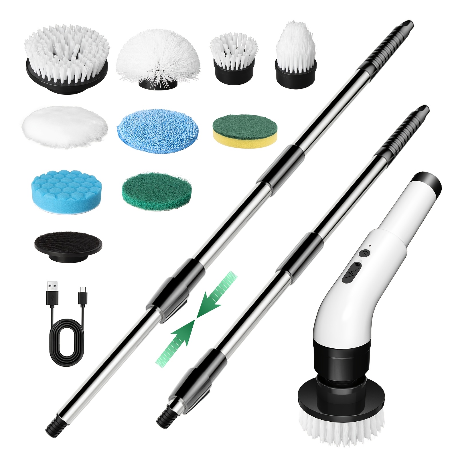 Cordless Electric Rotary Scrubber 3 Adjustable