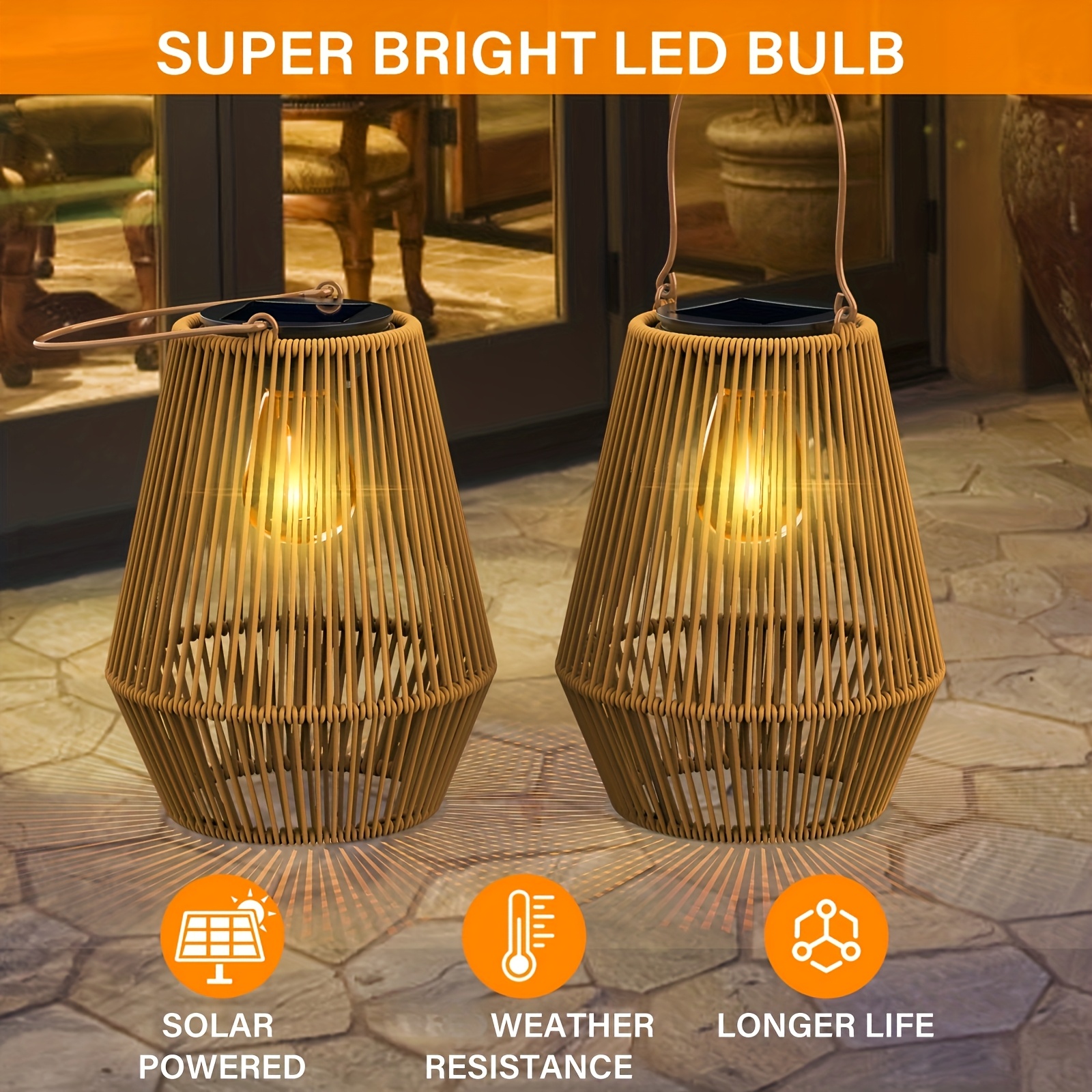Confezione da 2 luci solari da 20 LED per Halloween che ondeggiano al vento, picchetto