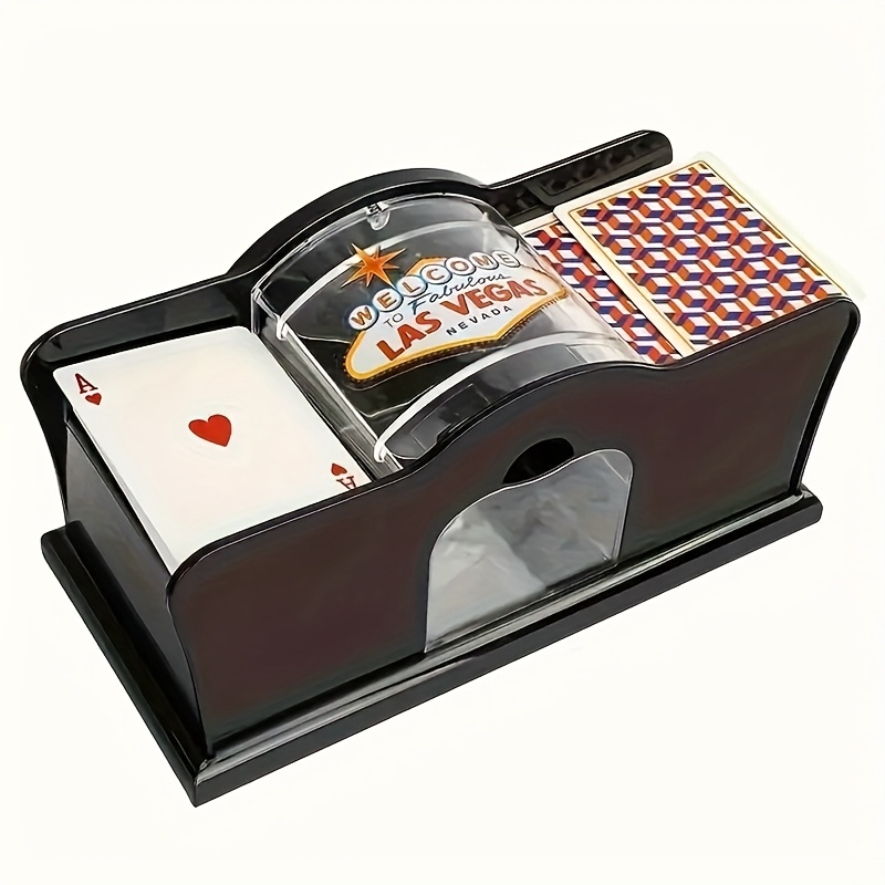 Mélangeur De Cartes Manuel JIAMIAN – Sans électricité – Pour 2 Jeux De Cartes – Dimension 23x11x11 Cm – Fente En U
