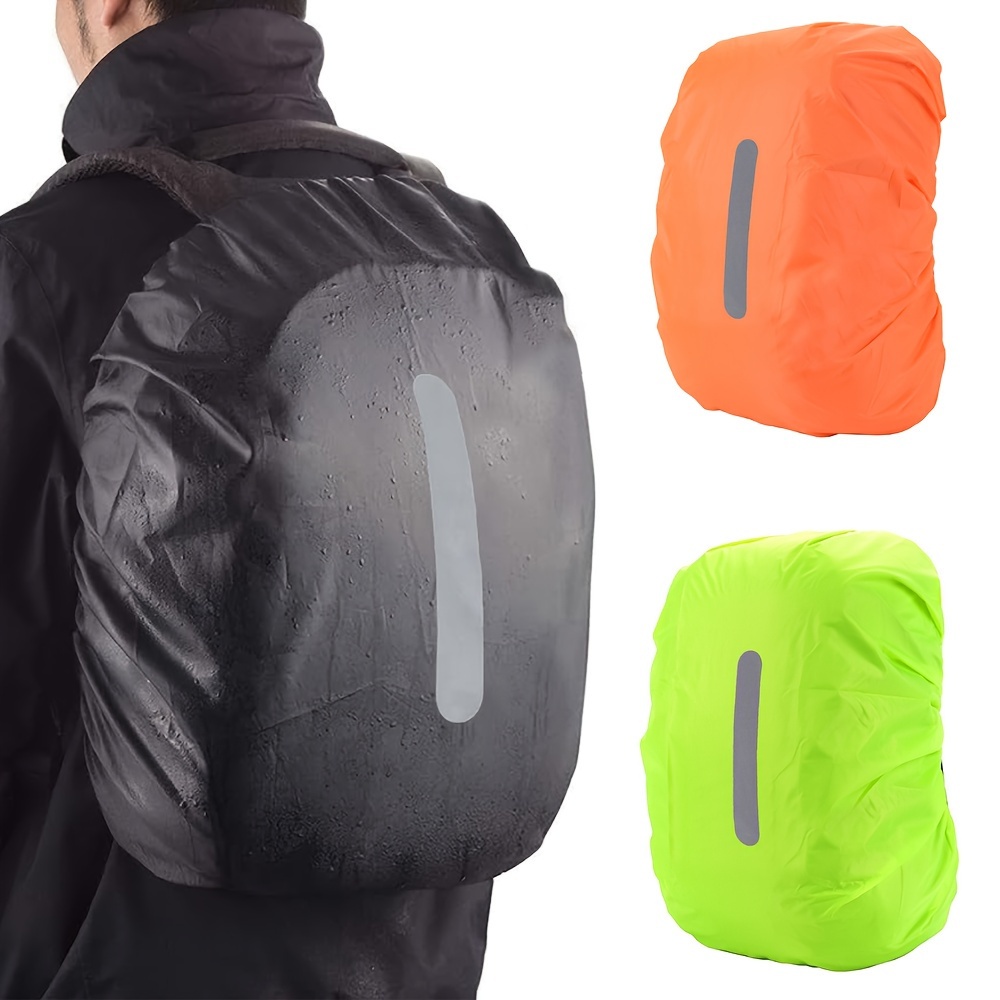 TEMU Waterproof Rain Cover For Backpack 30-40l, Reflective Rucksack Rain Cover For /anti-theft//hiking/camping/traveling/outdoor Activities