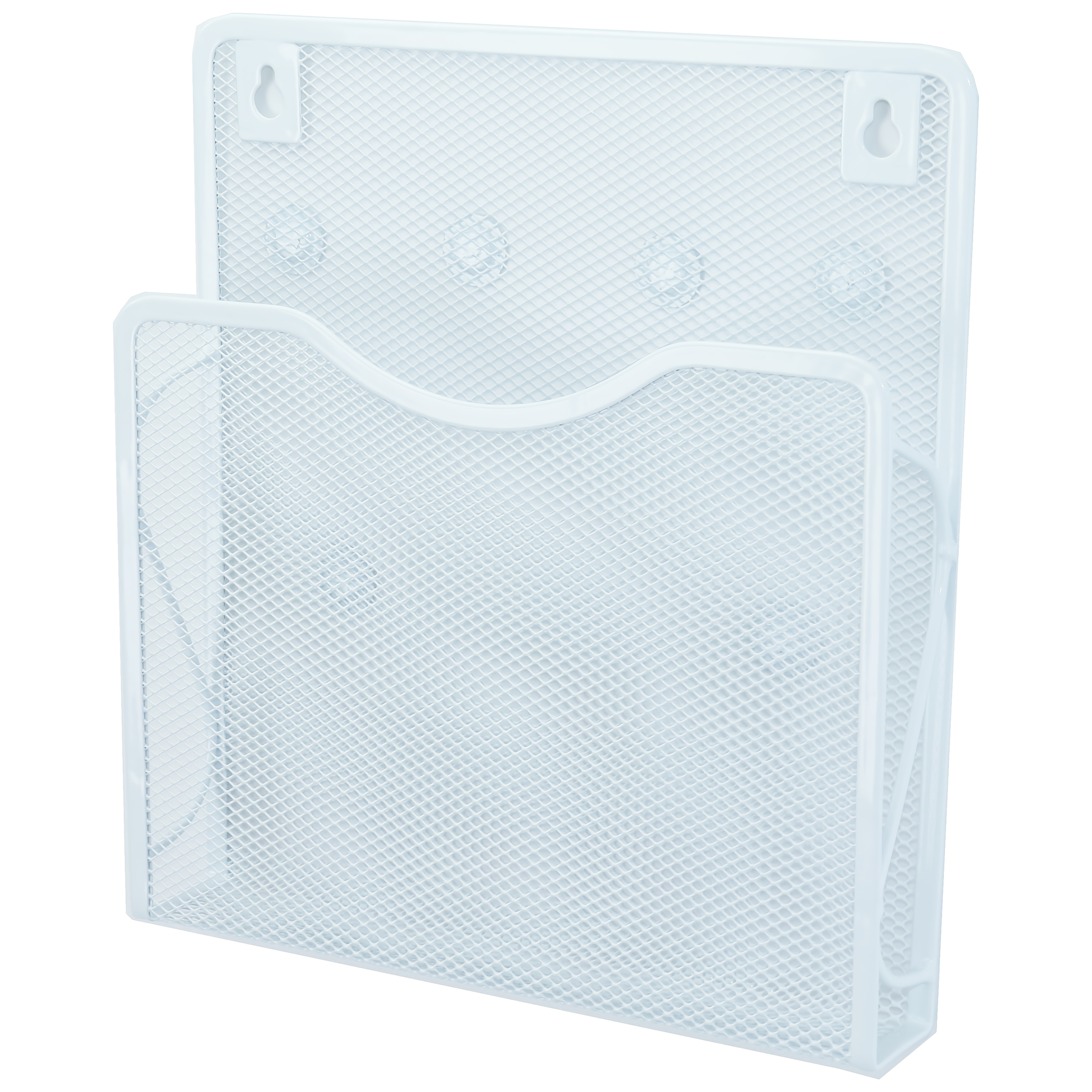 TEMU 1pc Metal Iron Mesh Magnético/Montaje en Pared Almacenamiento Colgante de Pared 6 Imanes, para Aula//Oficina/Hogar