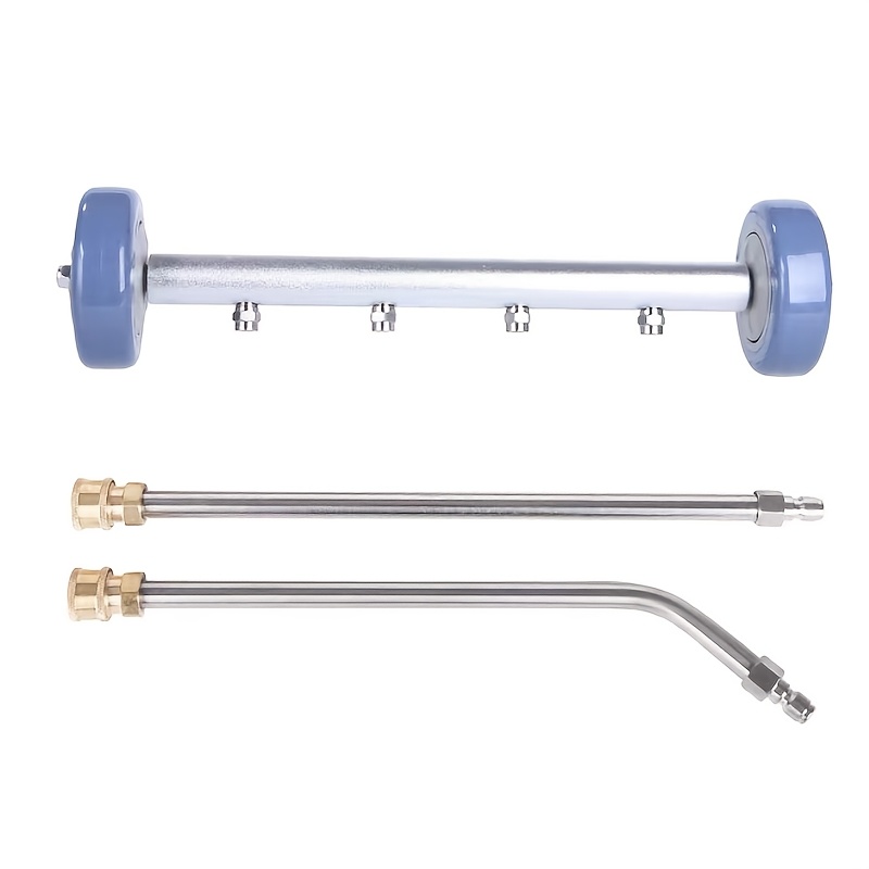 3pcs Dual-Function Car Chassis and Road Surface Cleaning Kit, Adjustable Height, High-Pressure Water Flow - Copper Material, No Electricity Required, Car Cleaning Accessories
