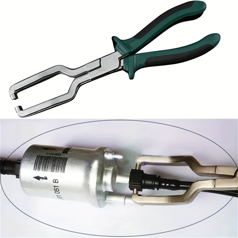 

Ergonomic Alloy Filter Pliers - Quick Disassembly & Repair Tool For Gasoline Lines, Non-slip Grip, Green