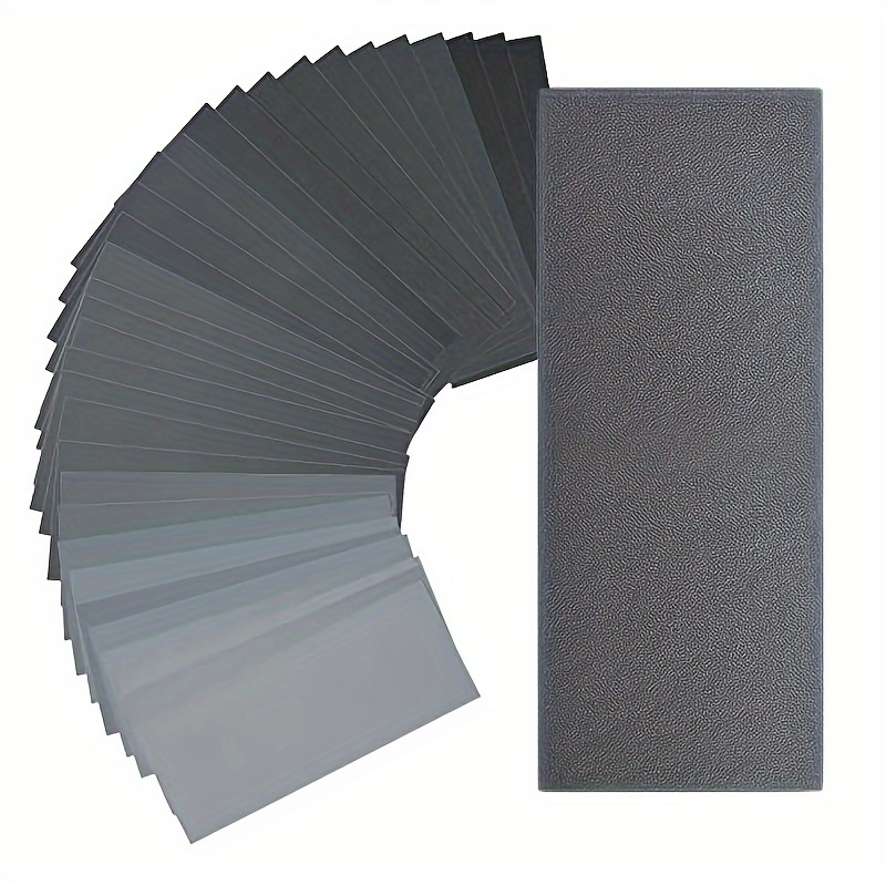 

33pcs Wet And Dry Sandpaper, 5000/3000/2000/1500/1200/1000/800/600/320/240/180 Fine Grit Sandpaper Set, About 23cm×9.5cm, Can Be Grinded Wet, For Polishing