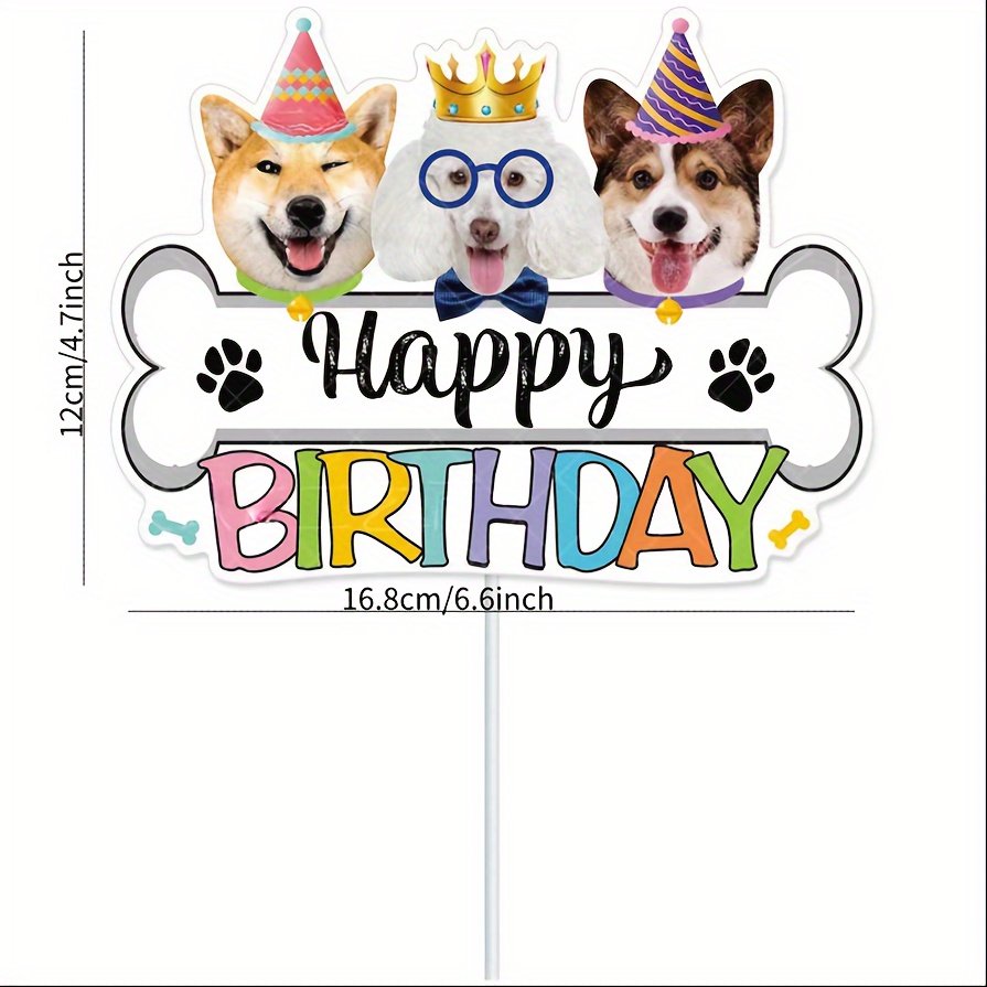 Pet Dog Theme Birthday Party Decoration Set Cartoon Pet Temu