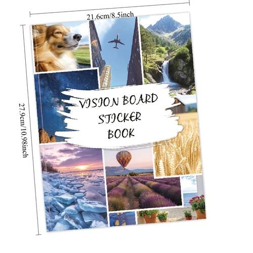 170pcs vision board book 2026 vision board sticker book with motivational images quotes vision board kit supplies for women travel