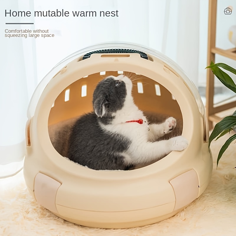 Removable Fully Enclosed Cats Litter Box Kitten Cage Travel - Temu ...