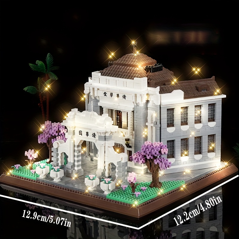 4280pcs Famous School Building Blocks, ABS Material, Mixed Color Construction Set, Ideal for Collectors