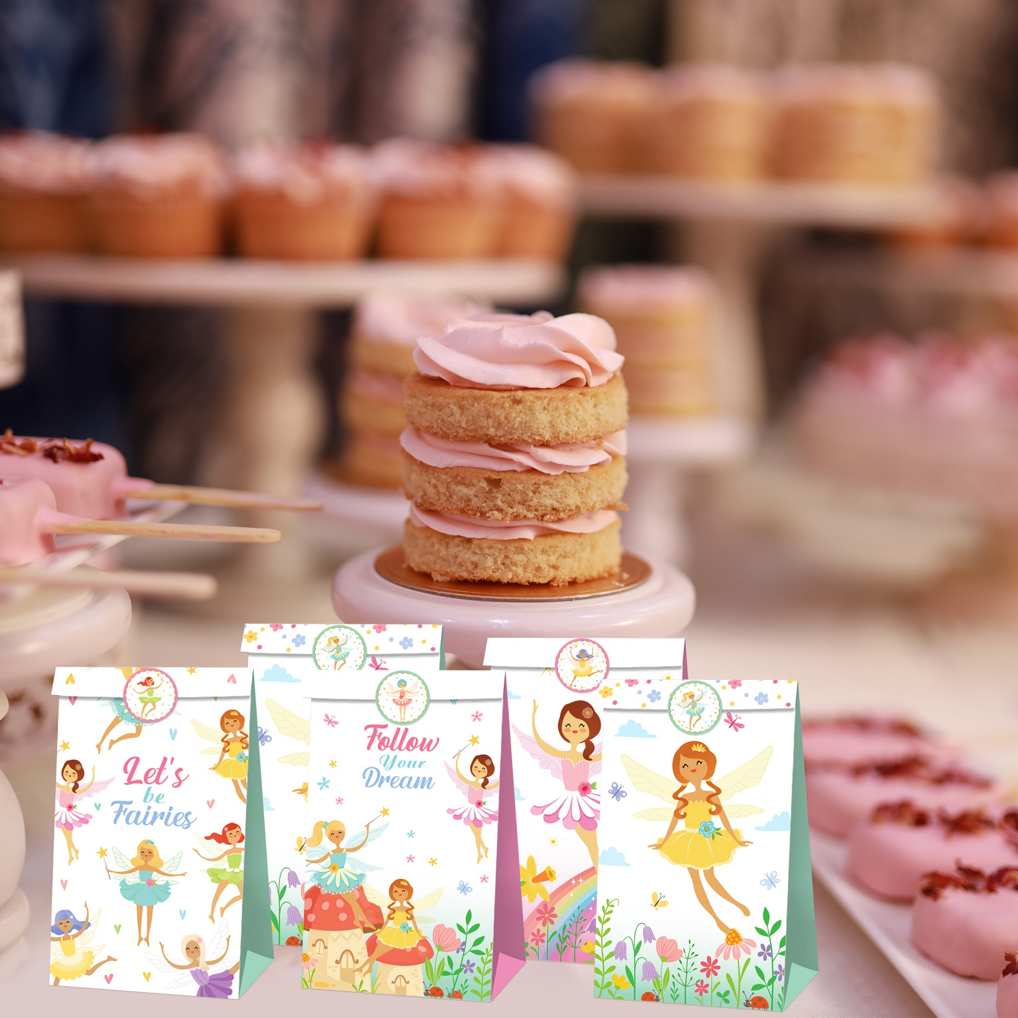 24-Pack Floral Fairy Treat Boxes - Butterfly Theme Gift Boxes For Parties & Favors