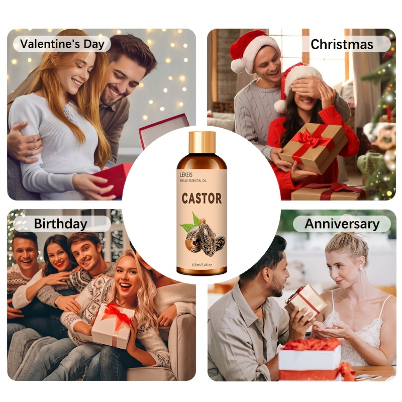 Cold Pressed Castor Oil, 100ml/30ml/10ml Options