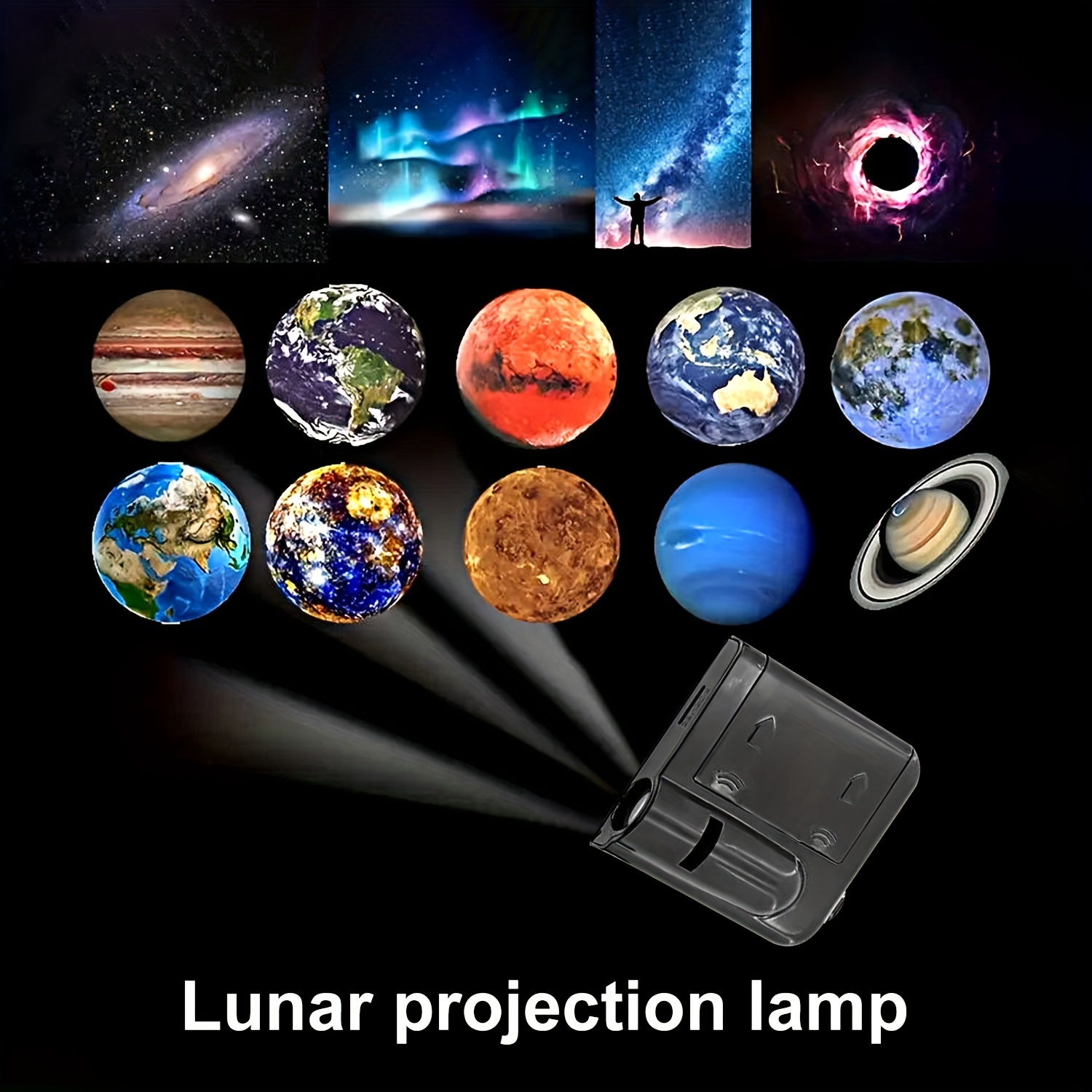 Projecteur De Planète Lampe Terre Lune Jupiter Projecteur - Temu