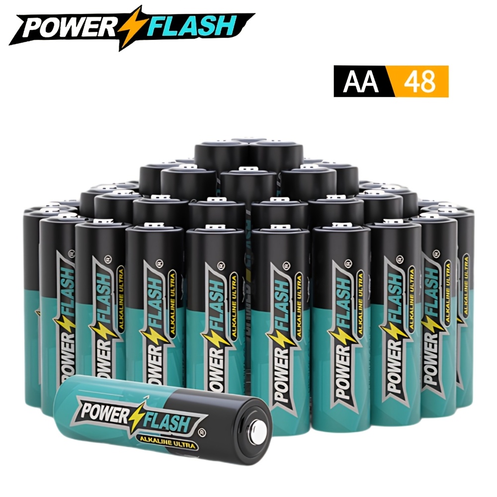 

Huatai Aa 48//120pcs Long-lasting Batteries, , Lr06 High-performance Battery For Home, Work, Device