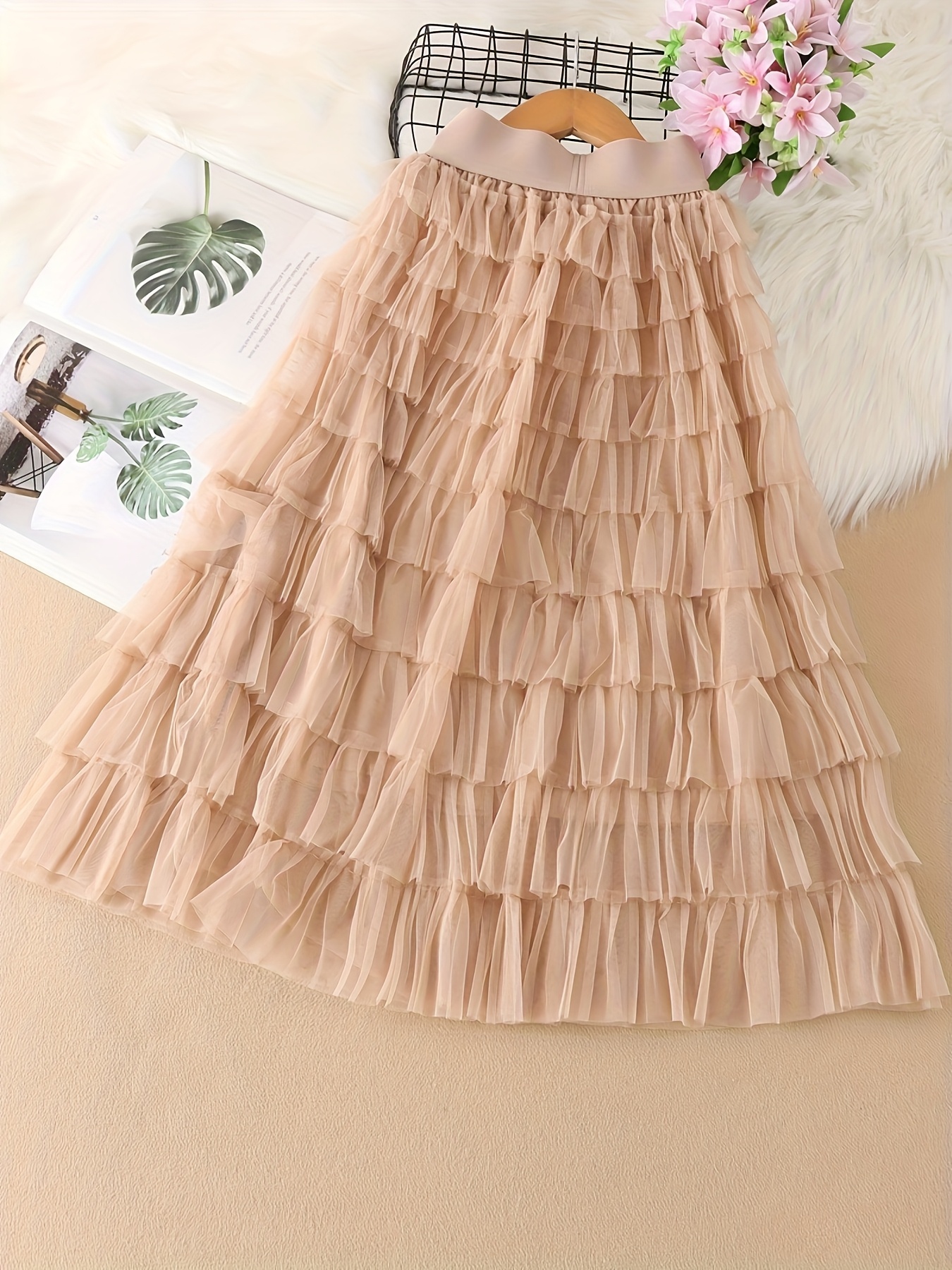 Tulle Fabric Layered Tulle Skirt Beige Buy Mint Velvet Cream Polka