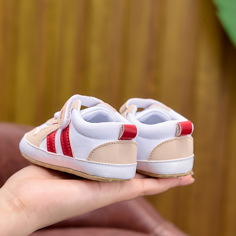 Baby Boy and Girl Casual Sports Shoes | Comfortable and Soft, Suitable for 0-1 Year, Fastener, Fabric Upper and Sole, Perfect for Daily Wear