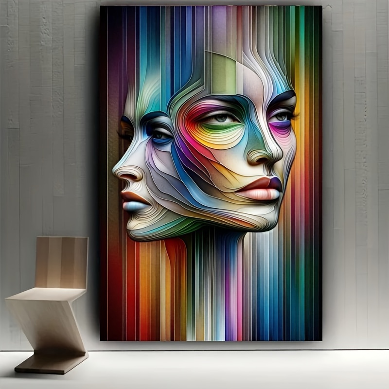 

A Large-sized Adult Diamond Painting Kit, Ladies Face - Pattern, A Perfect Handmade Gift For Home Desktop Decoration And Holiday Parties.