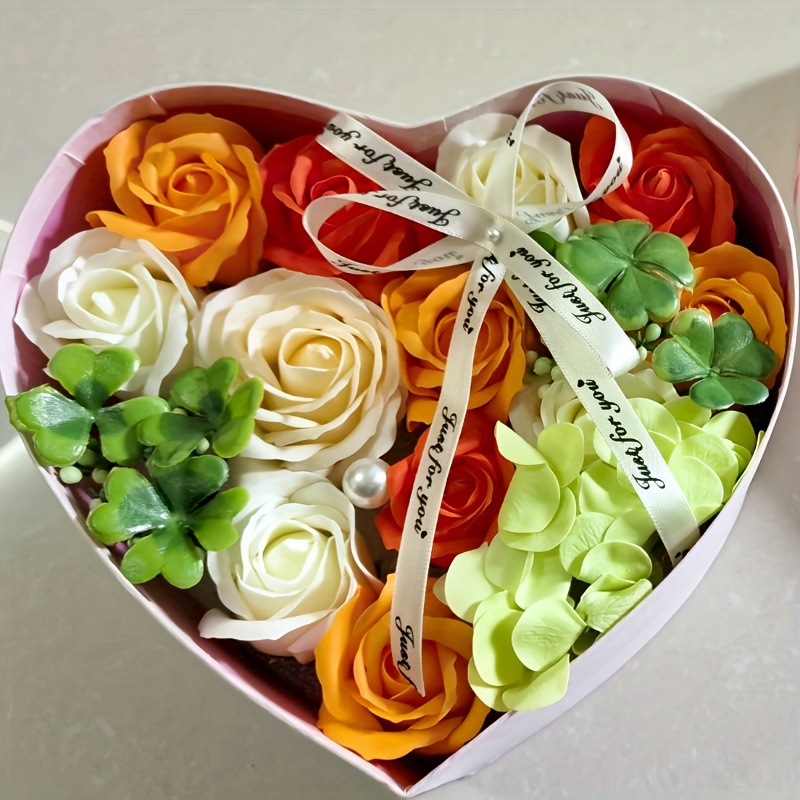 Adornos de rosas eternas, regalos para novias y amigos, flores eternas  hechas a mano, adecuadas para aniversario, día de San Valentín, cumpleaños