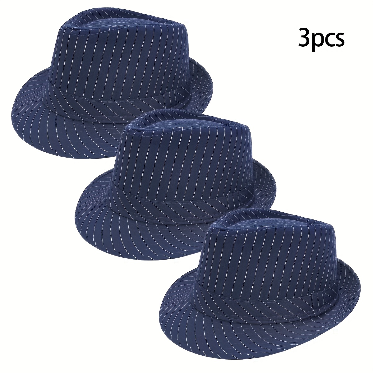 3pcs 1920s felt fedora hats short brim panama jazz Temu Australia