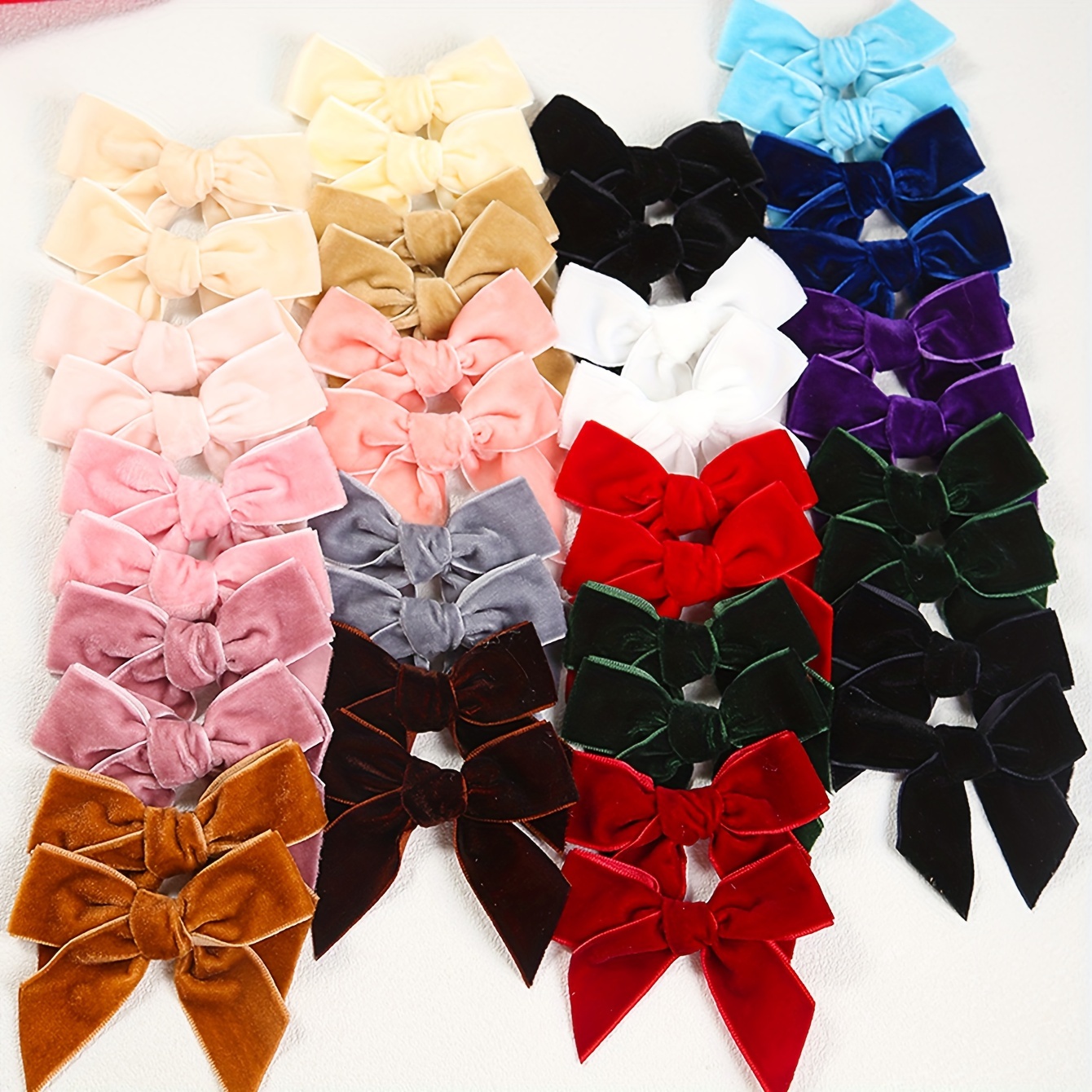 

Velourbloom 10/20/40pcs Bow Set - Y2k Hairpins, Bow-shaped Accessories For , , And