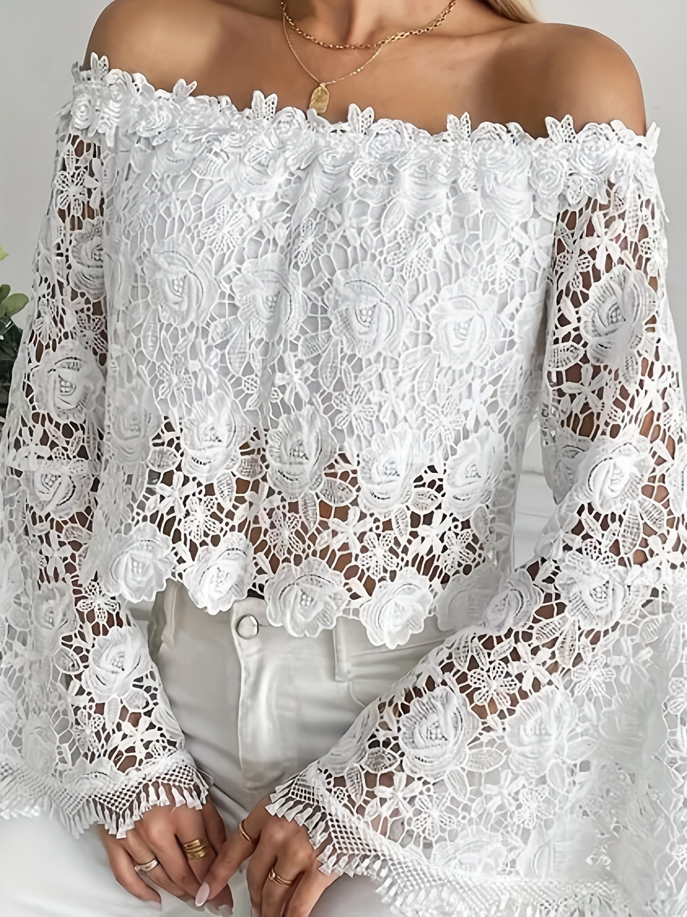 slim fit dress slacks Enchanted Moment Floral Ruffled Lace Midi Dress