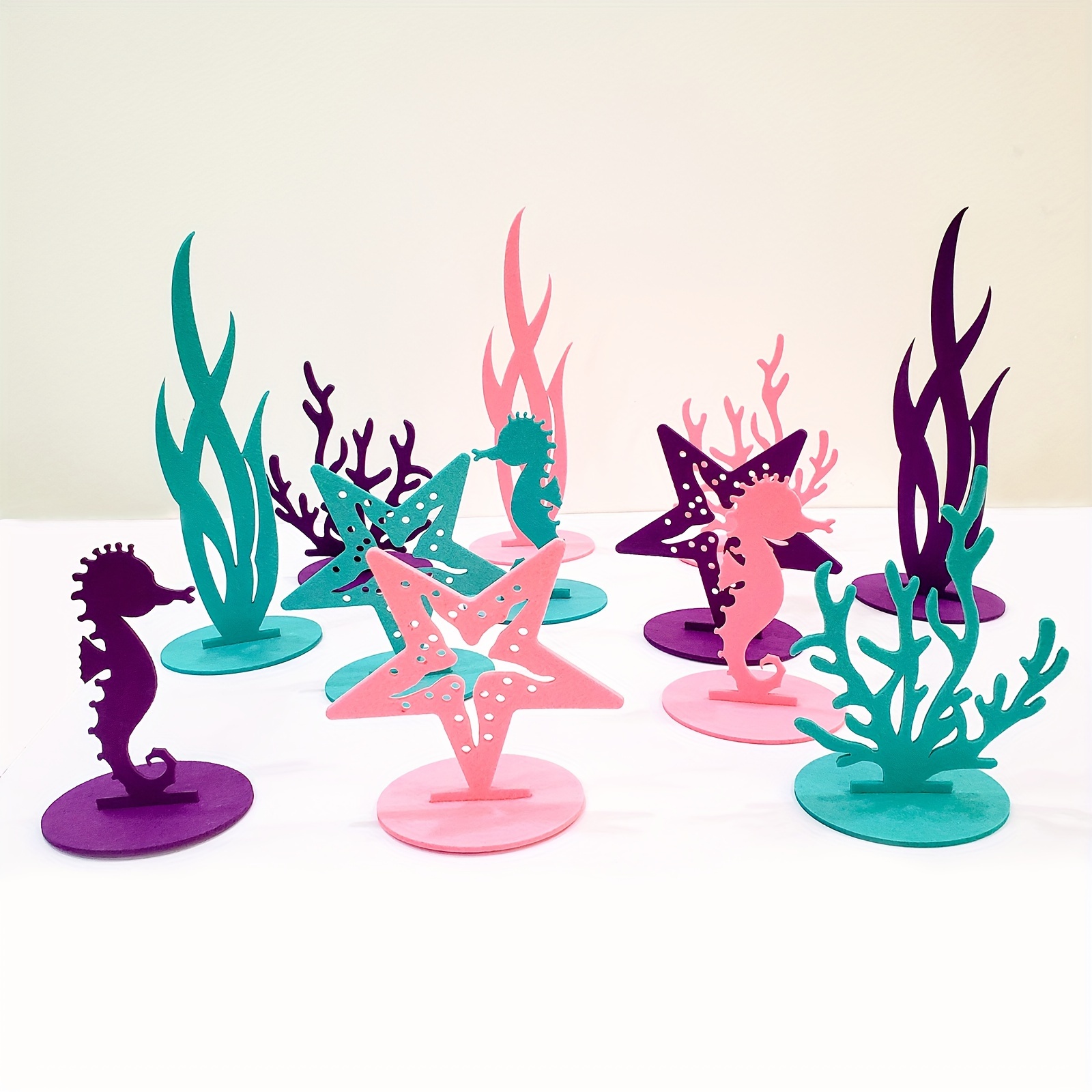12pcs Creative Mermaid Princess Theme Birthday Party Table Centerpiece Diy  Desktop Furniture Perfect For Birthday Parties Home Decor Crafts - Toys &  Games - Temu