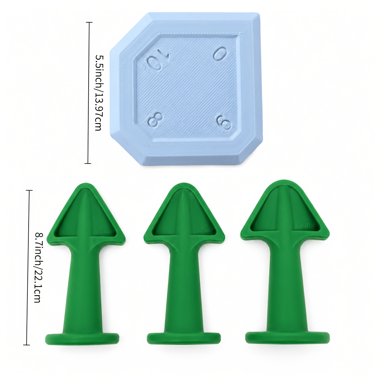 TEMU 1/3pcs en silicone Verre Ensemble de buses en silicone Calfeutrage pointue Joints de fenêtre Pistolet à calfeutrer Outil Taille aléatoire