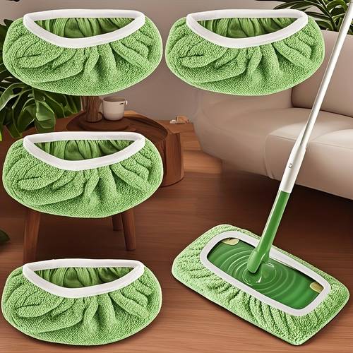 4 high quality reusable mop changing pads washable durable wet dry and absorbent