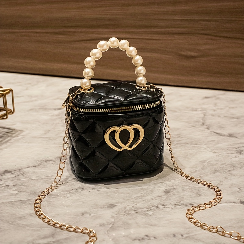 Fashion Bucket Bag With Chain, Shoulder Crossbody Handbag