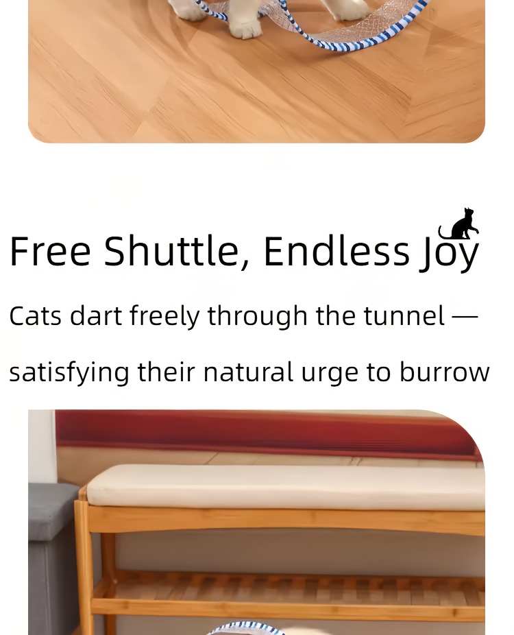 Deux tunnels pour chats en forme de ressort, pliables pour le divertissement et le jeu, tunnel spirale de chasse, équipés de jouets en plume et de souris, adaptés aux chatons, jouets d'intérieur pour chats.