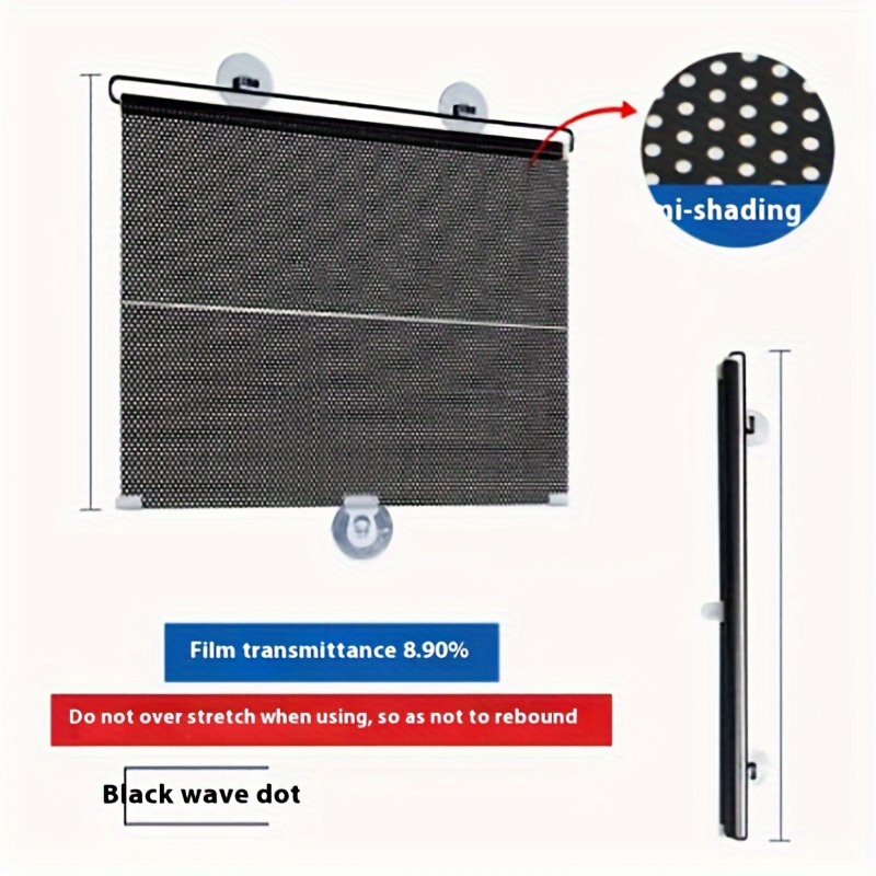 Full Shading Fabric, Curtains, Sunshade Fabric, Bedroom Windows, Non-perforated Installation, Sun Protection And Thermal Insulation Device, Full Shading Roll-up Type