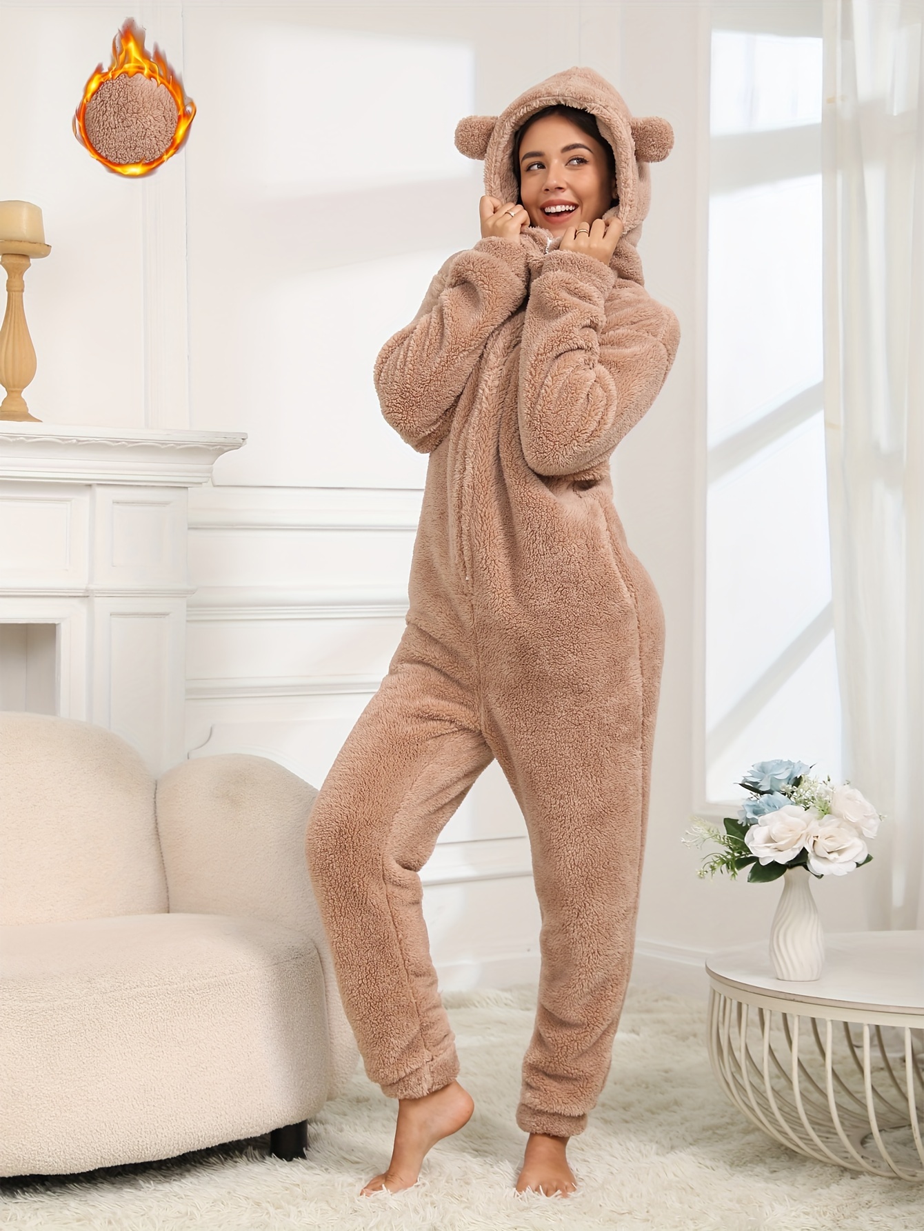 Fleece Onesies Plush Onesies For Adults Bear Onesie Spooky Onesies