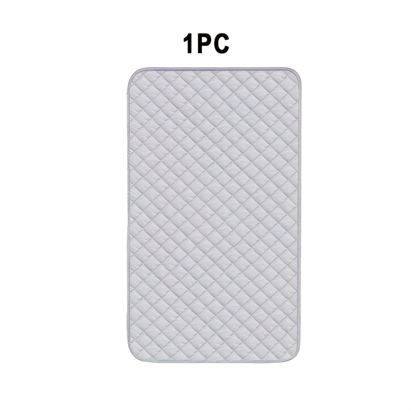 TEMU 1/2pcs Portable Gray Ironing Mat, Thickened Silver-coated Heat-resistant Ironing Pad, Round-corner Ironing Heat Pad, Replaceable Iron Board Top,