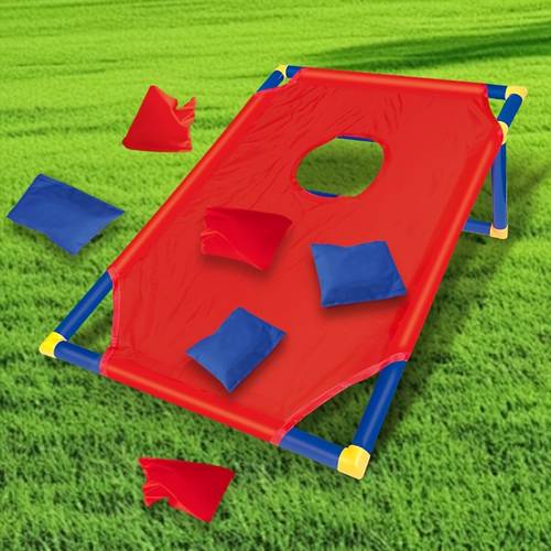 1 set of parent child interactive bean bag toss game toy bean bag board game bean bag toss game toy with single hole bean bag board featuring a tubular stand for suitable for family parent child