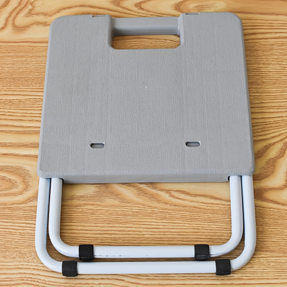 outdoor camping folding chair plastic picnic stool foldable iron   barbecue stall stool portable outdoor use Product details 5