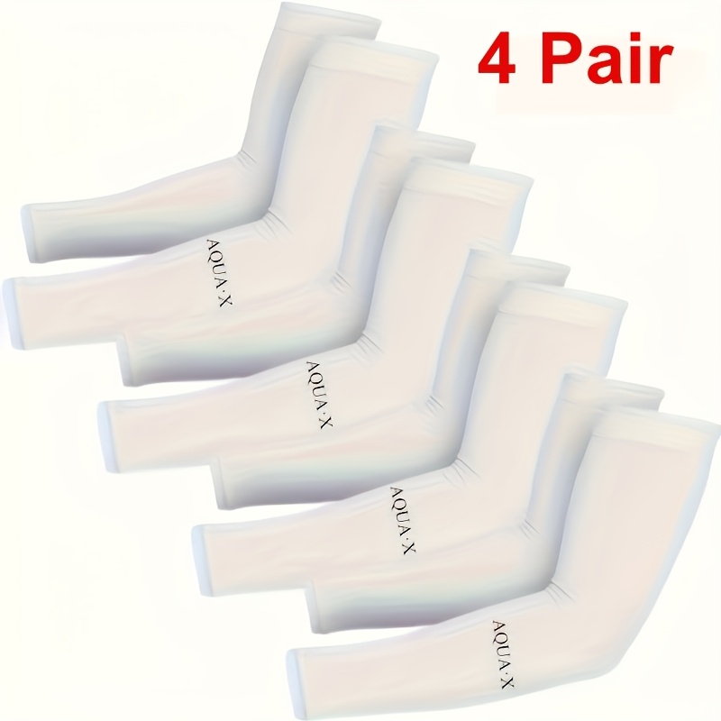 4 Pares de Manguitos de Braço Gelados para Homens e Mulheres 2