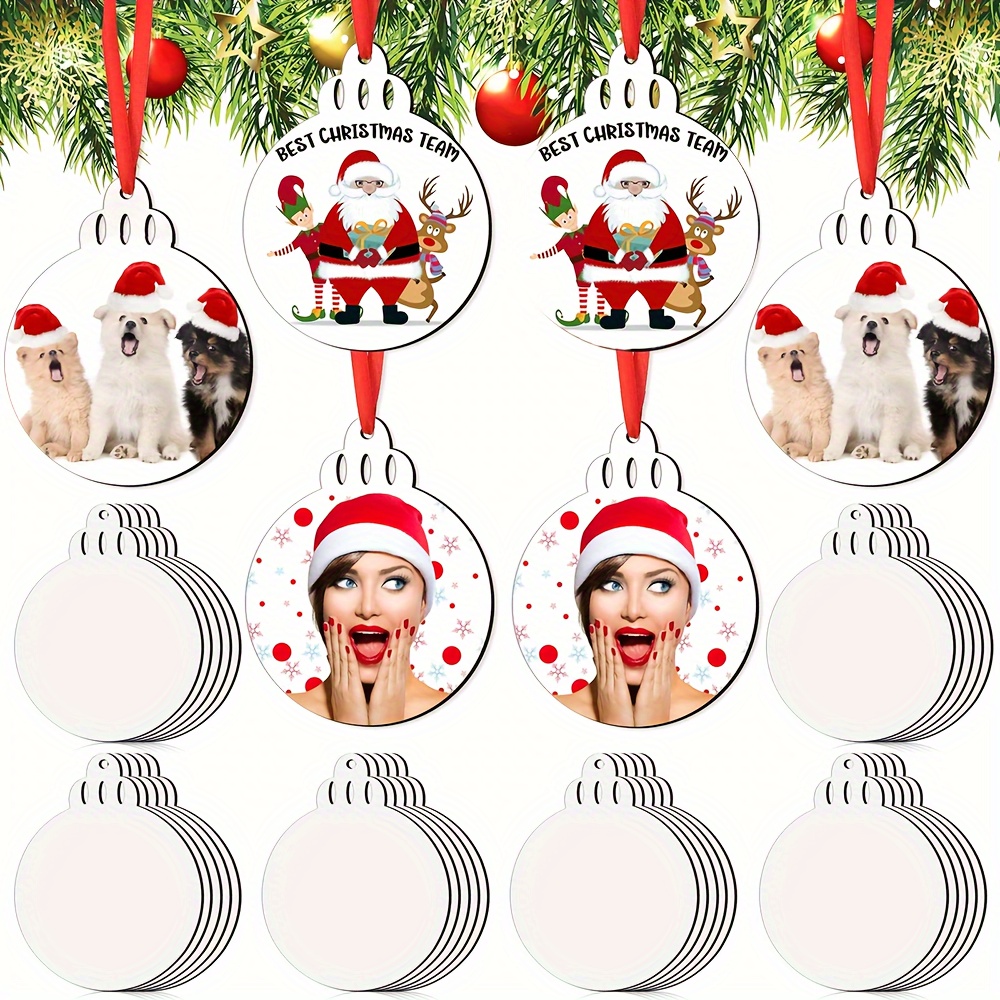 Sublimation Ornament Blanks Multiple Shapes Blank - Temu