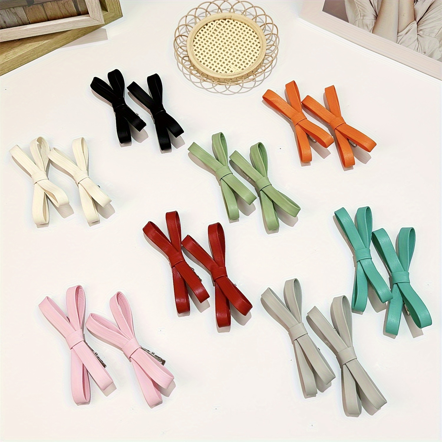 

New Summer Pupu Leatherpu Pu Leather Cute Elegant Fashion Hair Clip Bangs Hair Clip