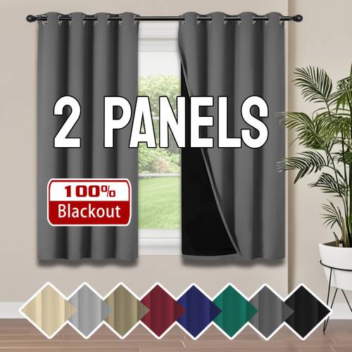 panel de cortina al 100% con forro aislante para , dormitorio y cocina, decoración