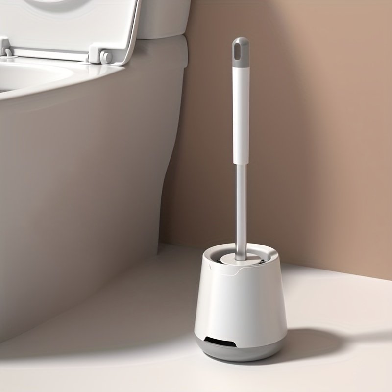 E-shop Toilettenbürste mit Halter, Verbesserte Borsten Toilettenreiniger Multifunktionale Bürste Tiefenreinigung