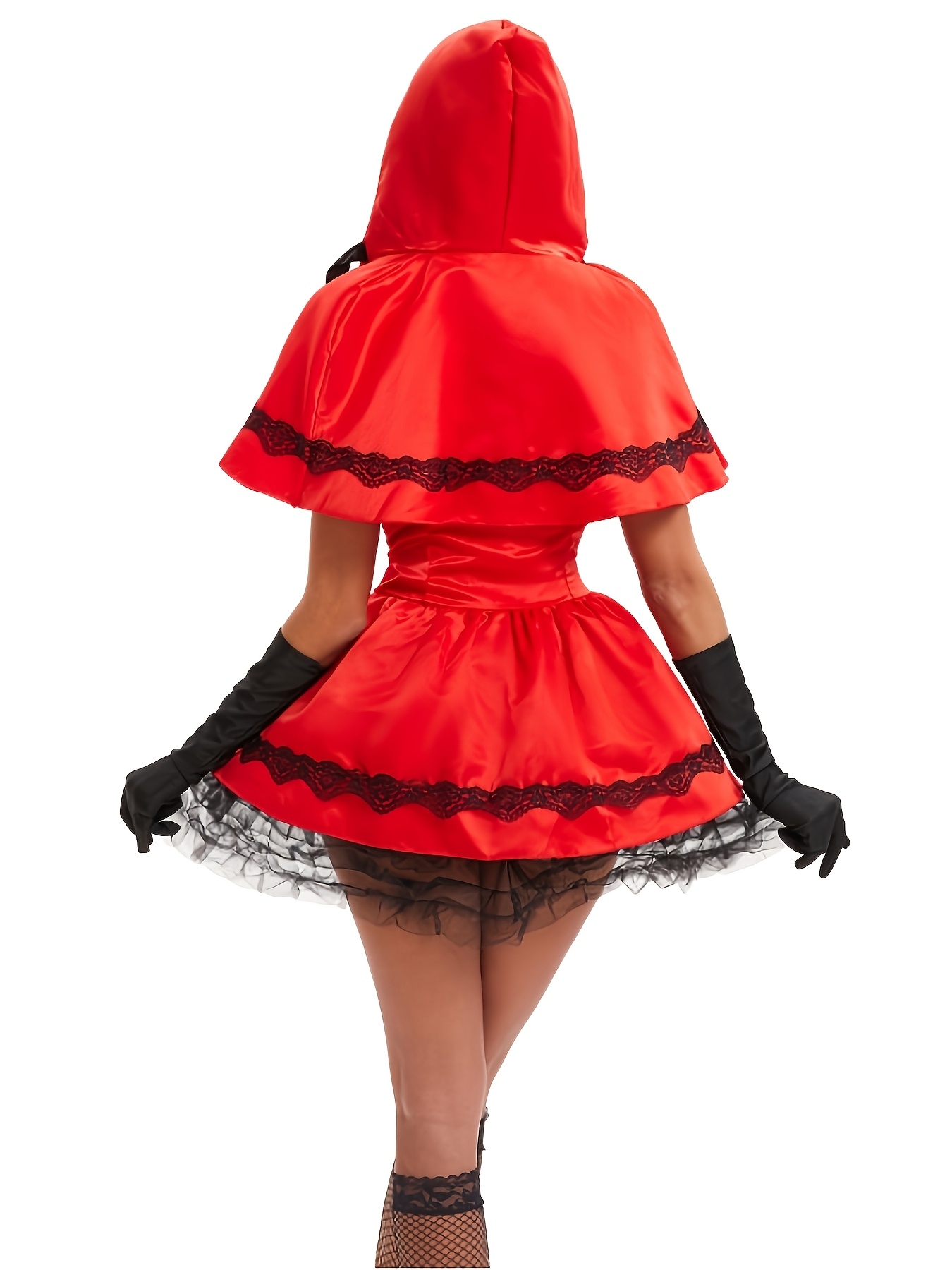strapless open back dress Super Hero Cape Fancy Dress Outfit Black Or Red  Crusader Gifts