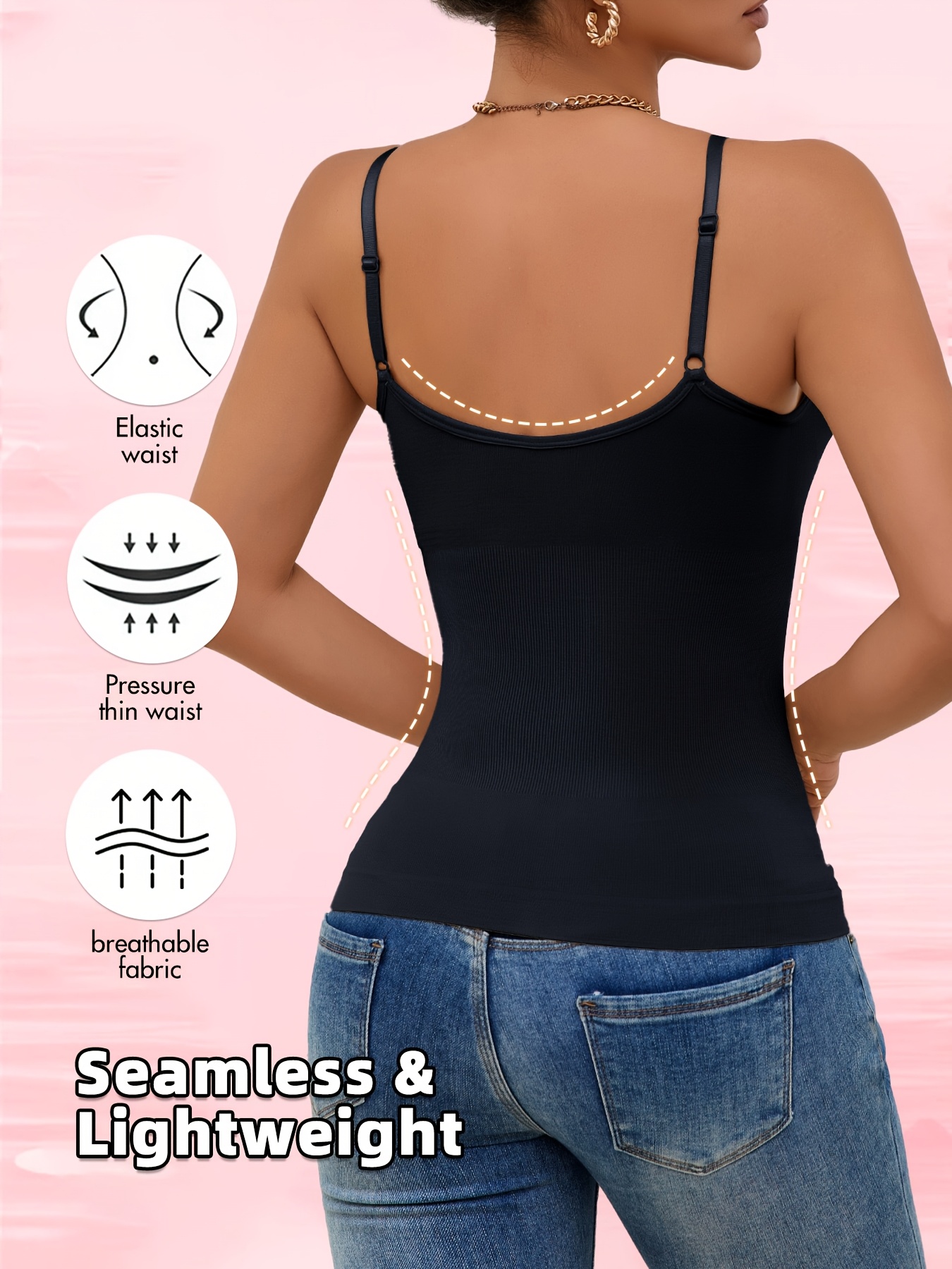 Women's Tight Belly Tank Top - Posture-Correcting Seamless Non-Compression Blouse, Tummy Control Workout Shirt & Everyday Base Layer in Royal Blue - Elegant Women's Tops for Gym, Casual, Formal Outfits, Sleeveless Design, Flexible Material, Fitness Enthusiasts