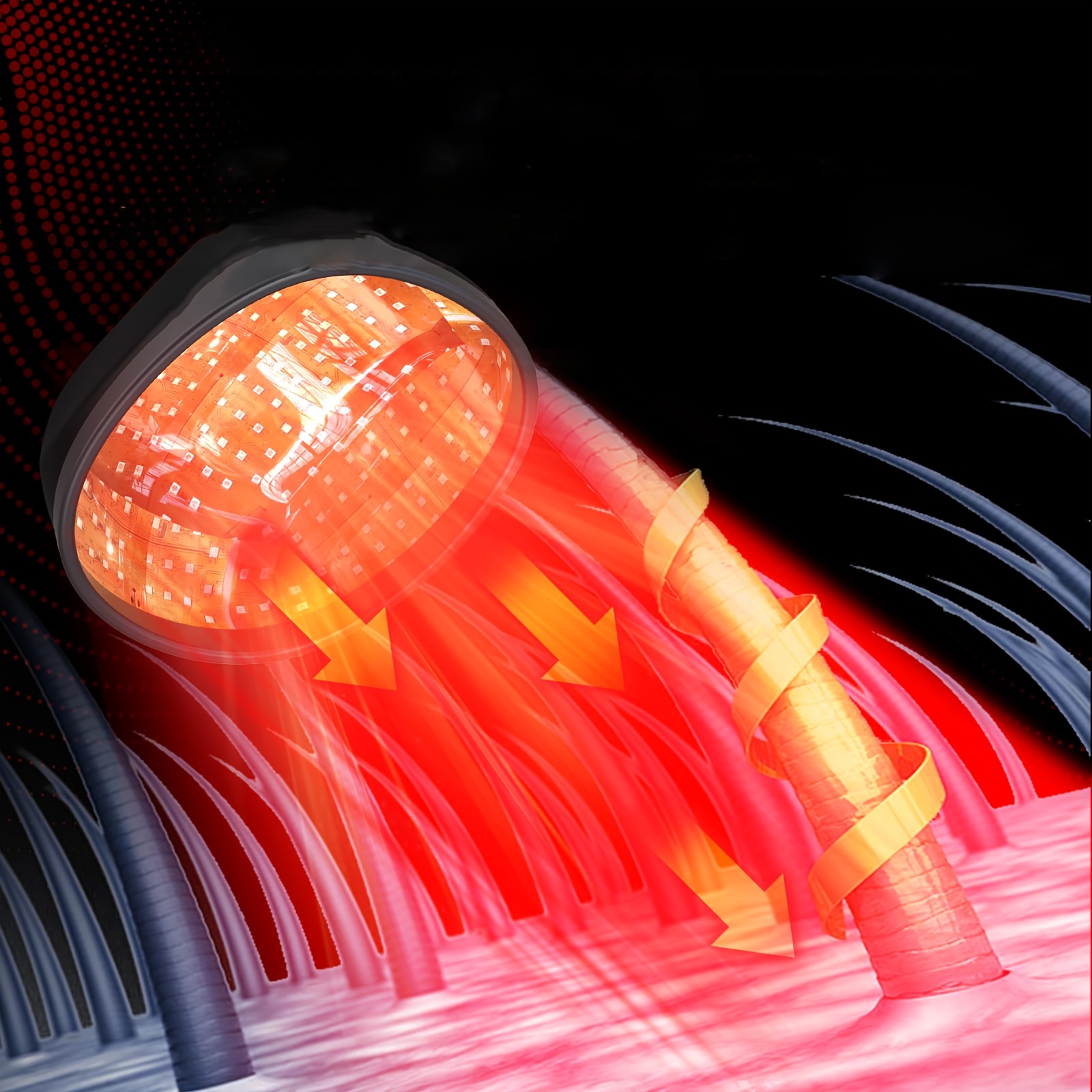 Red And Blue Light Hair Cap for Care Women & Men, Hair Cap Promotes Relax In The Head - 630nm & 465nm, Ideal for Home Use, Light Relax for Hair, Hair Care Accessory, Light Relax Cap, Red Blue Light Cap, Ergonomic Headwear, Dual-Light Design, Easy-Clean Surface, Portable Build, for Care Women Men, Self-Care Enthusiasts
