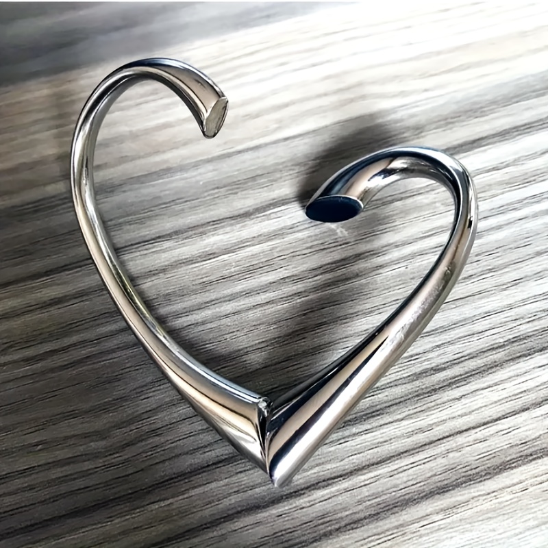 TEMU 1pc Bohemian Alloy Handbag Hook With Rotatable Heart-shaped Desktop Wallet Hook, Portable Bag Rack For Travel And Gift , Utility Hooks