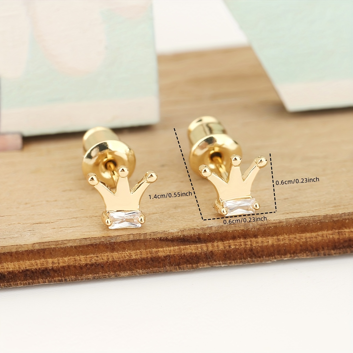 Image of 1 Pair, European And Synthetic Cubic Zirconiaia-encrusted Stud Earrings For Men And Women, Suitable For Daily Wear, Parties, Weddings, And As Holiday Gifts