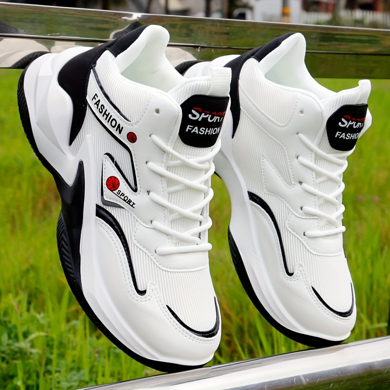 Sneakers Pria Sport Fashion Shoes White Men' High Top Sneakers