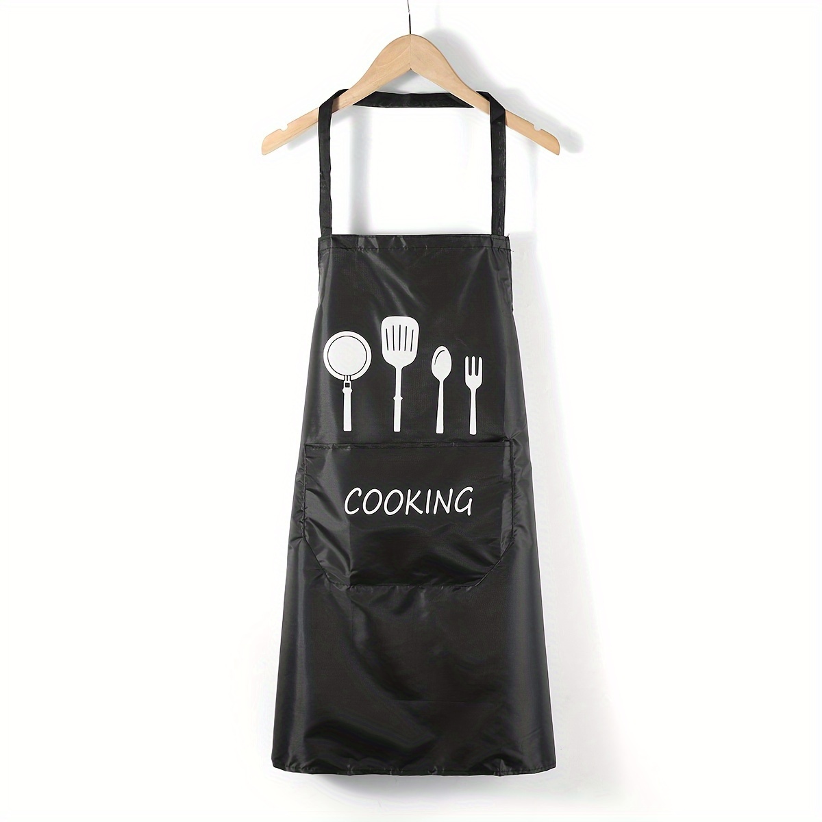 TEMU [customer Favorite] Stylish & Durable Chef's Apron - Waterproof, Oil-resistant With Pockets For Cooking Enthusiasts